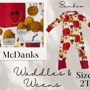 McDanks Food Print Pajama Set